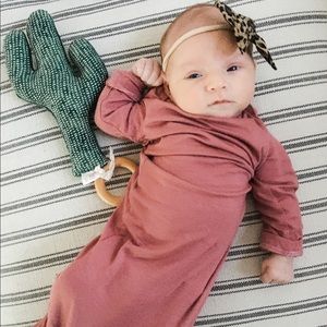 Baby Mauve Knotted Gown